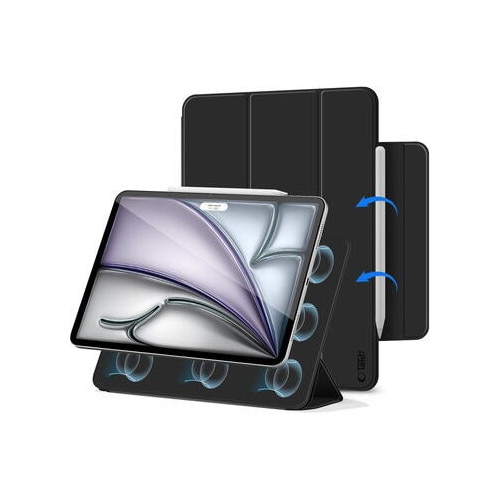 Husa de protectie tableta Tech-Protect Smartcase Magnetic iPad Air 13" 1 / 2 / 2024-2025 Negru