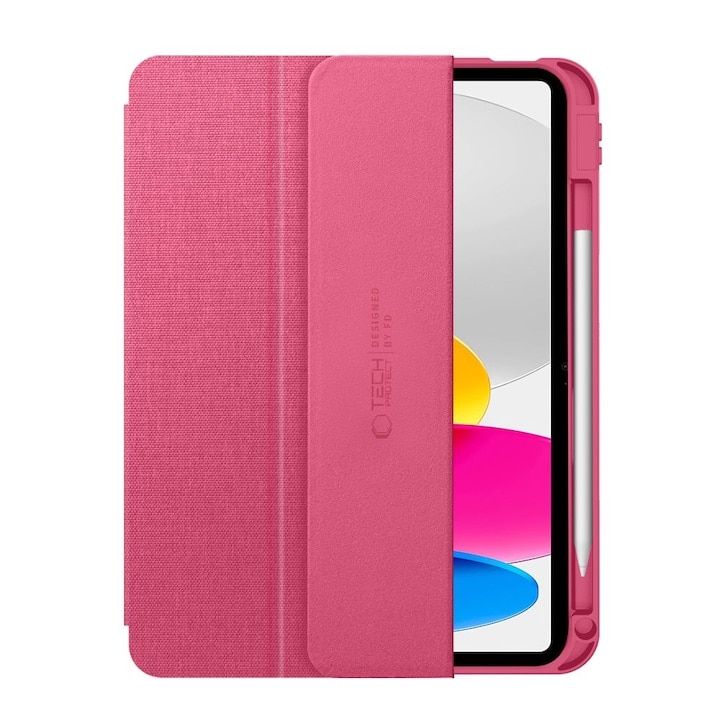 Husa de protectie tableta Tech-Protect SC Pen Canvas iPad 10.9" 10 / 2022 / 11" 11 / 2025 Magenta Bloom