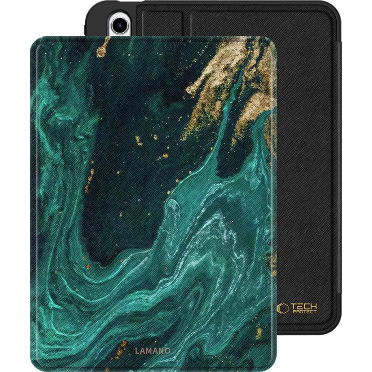 Husa de protectie tableta Tech-Protect Lamano iPad 10.9" 10 / 2022 / 11" 11 / 2025 Verde Aura