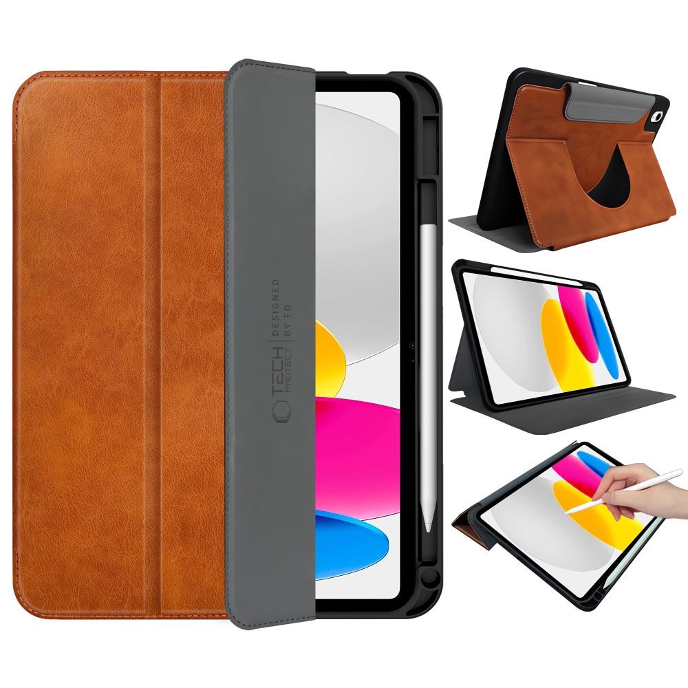 Husa de protectie tableta Tech-Protect Fleece iPad 10.9" 10 / 2022 / 11" 11 / 2025 Brown