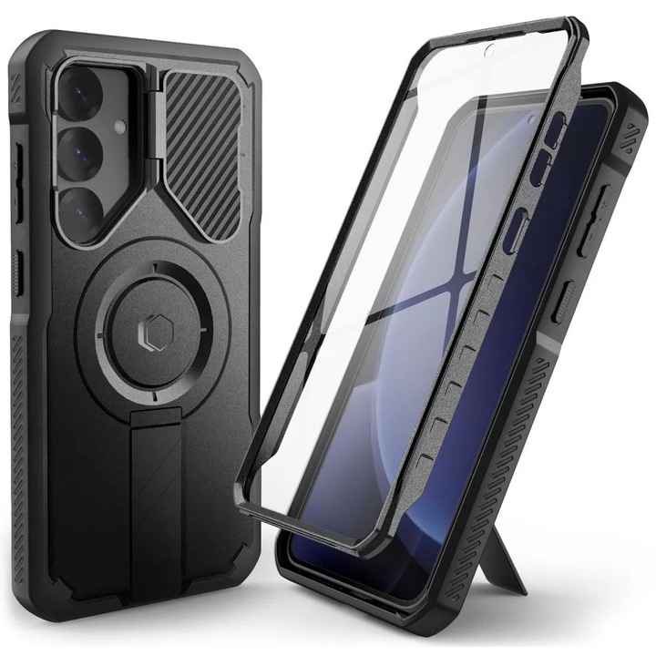 Husa de protectie Tech-Protect Kevlar Magsafe pentru Galaxy S25+ Plus Negru