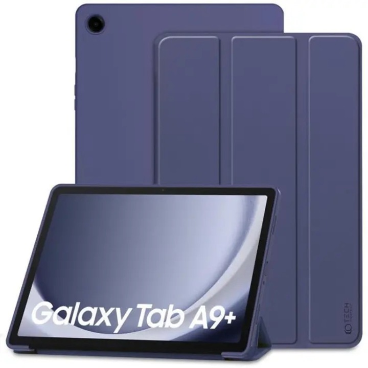Husa de protectie tableta Tech-Protect Smartcase pentru Galaxy Tab A9+ Plus 11.0 X210 / X215 / X216 Navy