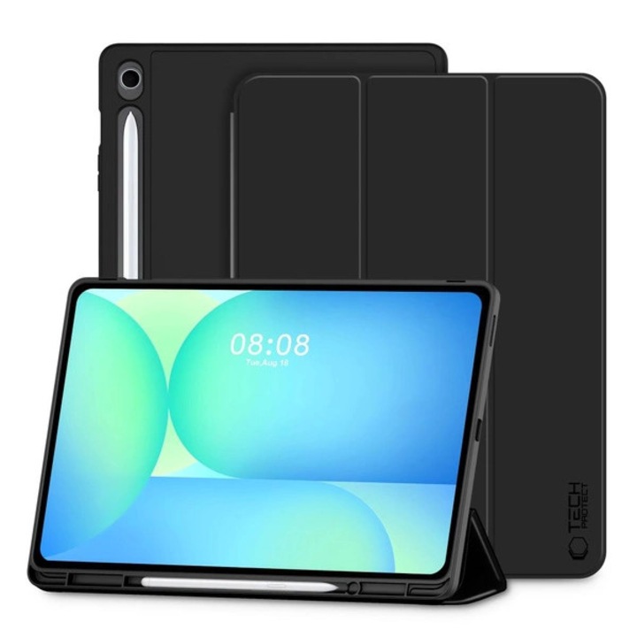 Защитен калъф за таблет Tech-Protect SC Pen за Galaxy Tab S10 Fe+ Plus 13.1 X620 / X626B, Черен