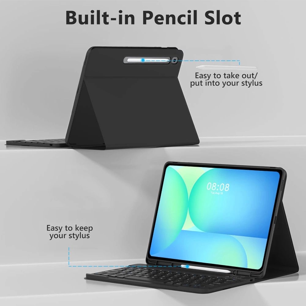 Husa de protectie tableta Tech-Protect SC Pen + Keyboard pentru Galaxy Tab S10 Fe+ Plus 13.1 X620 / X626B Negru