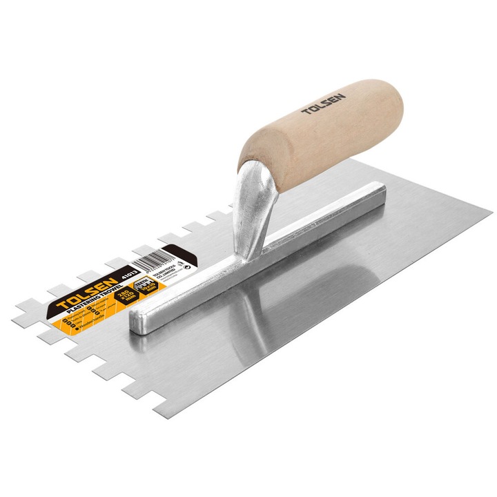 Gletiera Cu Dinti 280x120 MM, Maner Din Lemn, Tolsen