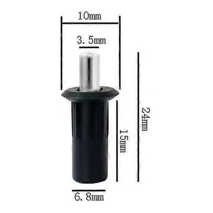 Set 20 accesorii rulouri, pinion jaluzele, 24x10mm, negru