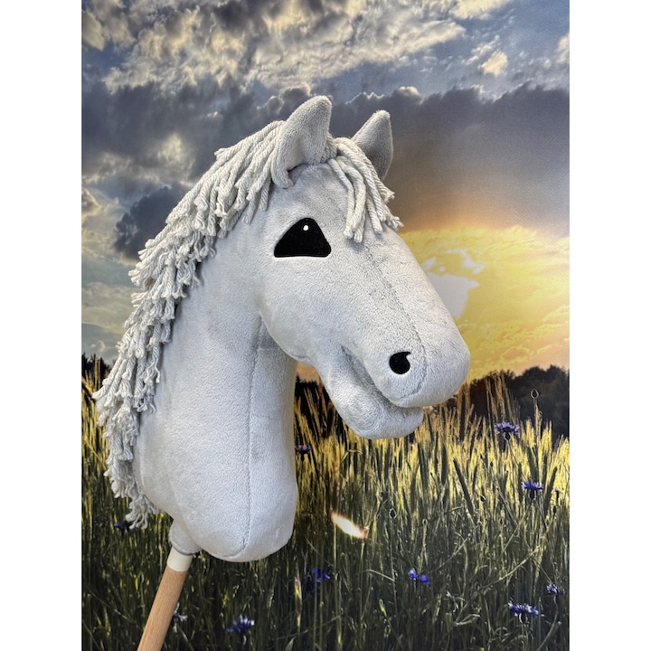 Calut de jucarie KHT AURORA, cu bat detasabil, , 33x13cm, gri, pentru baieti si fete