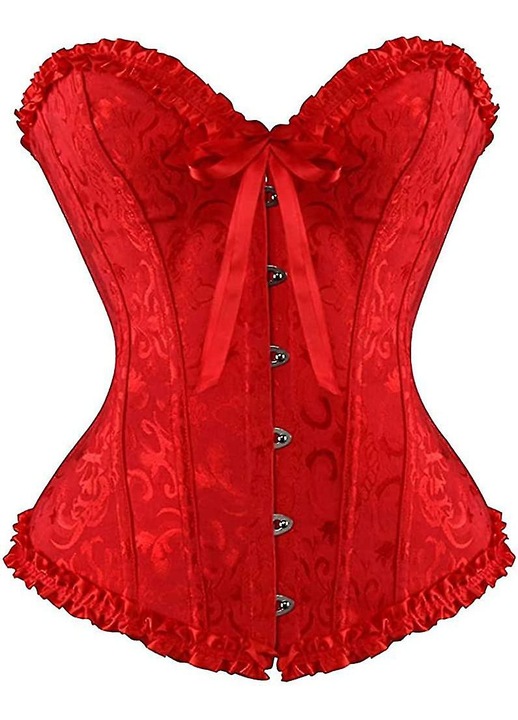 Fűző, Piros, Csipke, L INTL