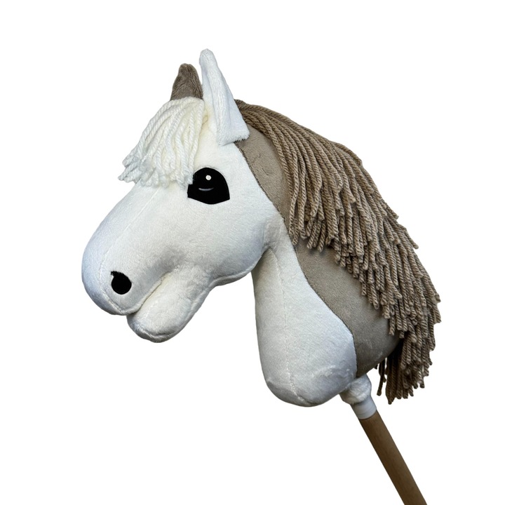 Calut de jucarie KHT AURORA, model Pinto, gri cu alb, material Minky, 33x40cm