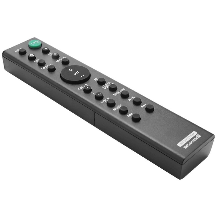 Távirányító Sound Bar-hoz, AH103U modell, fekete színű, méretei 1x1x1cm