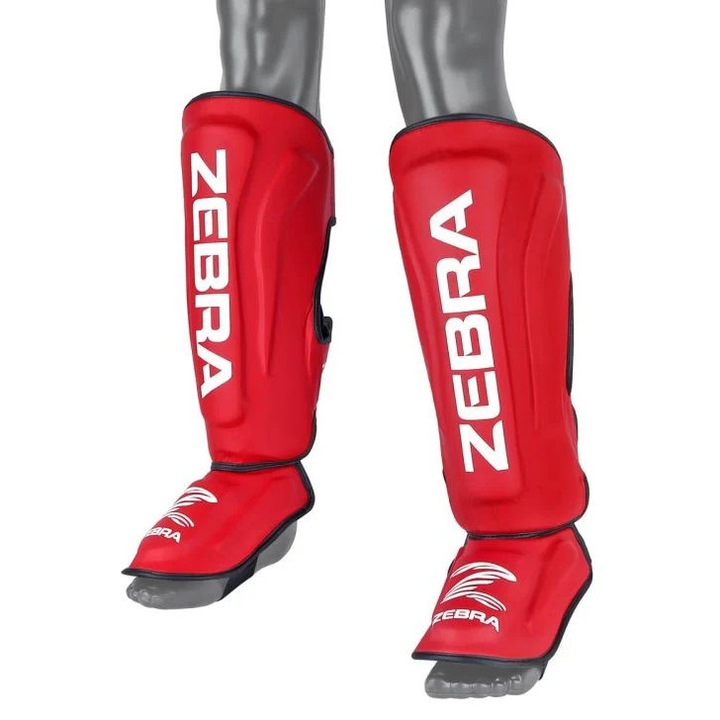 Tibiere Zebra Pro, roșii, FLX PU, 38x25cm, set