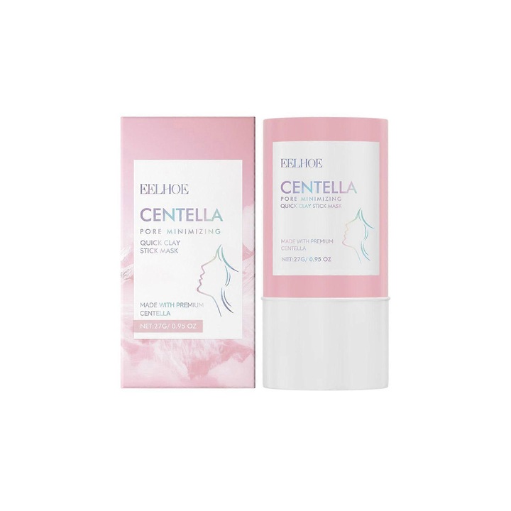 Masca stick pentru ten EELHOE, cu Centella Asiatica si argila, set 3 bucati, hidratare profunda, usor de utilizat, 27g