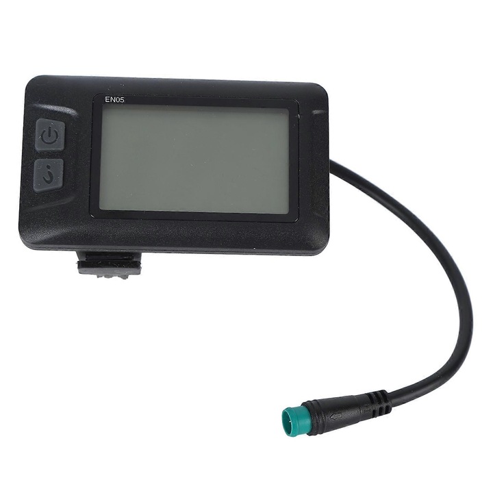 Display LCD pentru bicicleta electrica, 24V-48V, cu conector cu 5 pini, rezistent la apa, din plastic ABS