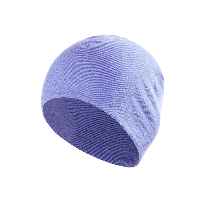 Caciula iarna sport outdoor fara boruri, ORBER, fleece calduros, unisex, respirabila, pentru alergare, schi, ciclism, rezistenta la frig, universal, violet deschis