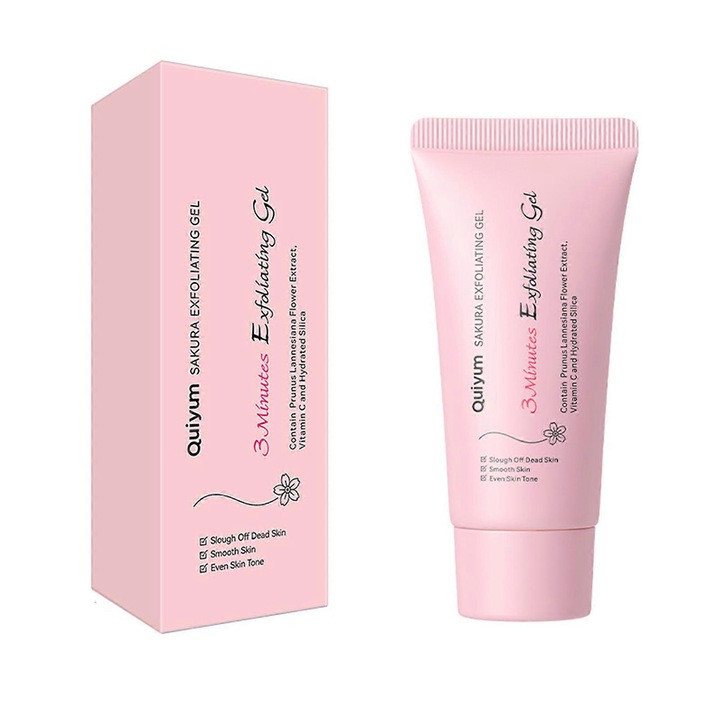 Gel exfoliant pentru fata Quiyum, 50g, curatare pori
