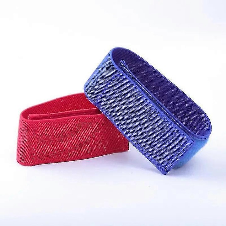 Set 2 benzi hemostatice pentru dializa, albastru si rosu, 3.2cm latime