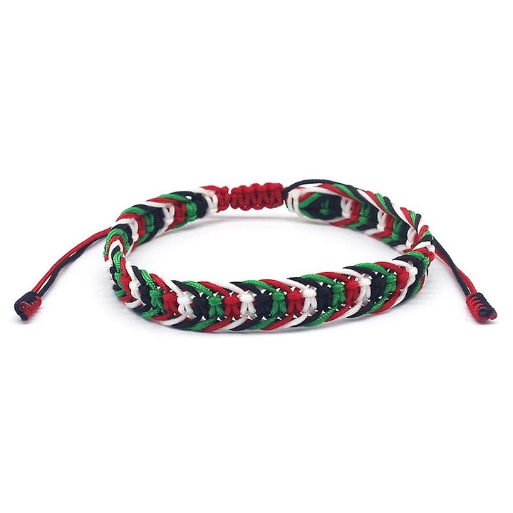 Bratara tesuta manual palestiniana, 16+6cm, multicolor, set 1 bucata