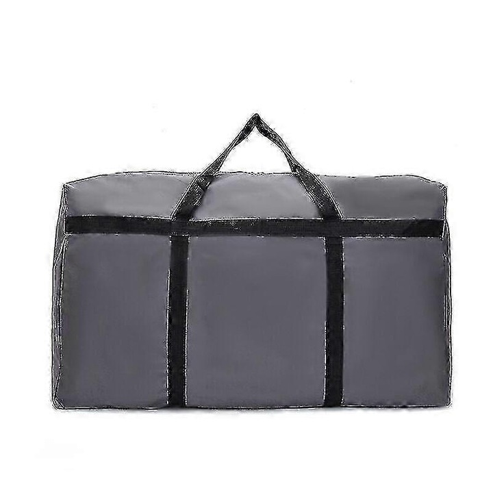 190L-es, vízálló költöztető táska cipzárral, szürke