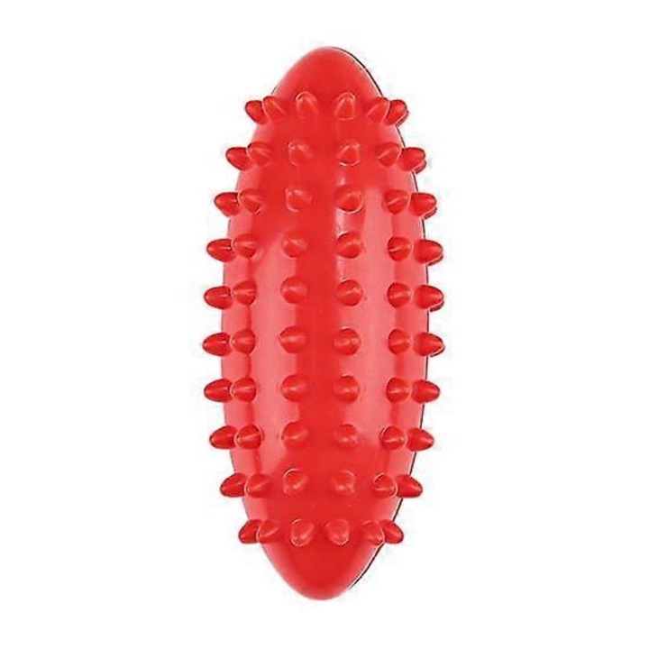 Масажна топка, форма морска краставица, издръжлив материал, размери 10.4x4.6см, комплект 1 бр., червена