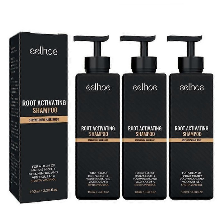 Sampon de par Secret Hair Care, 100ml, set de 3 sticle, extracte de plante, ingrijire scalp