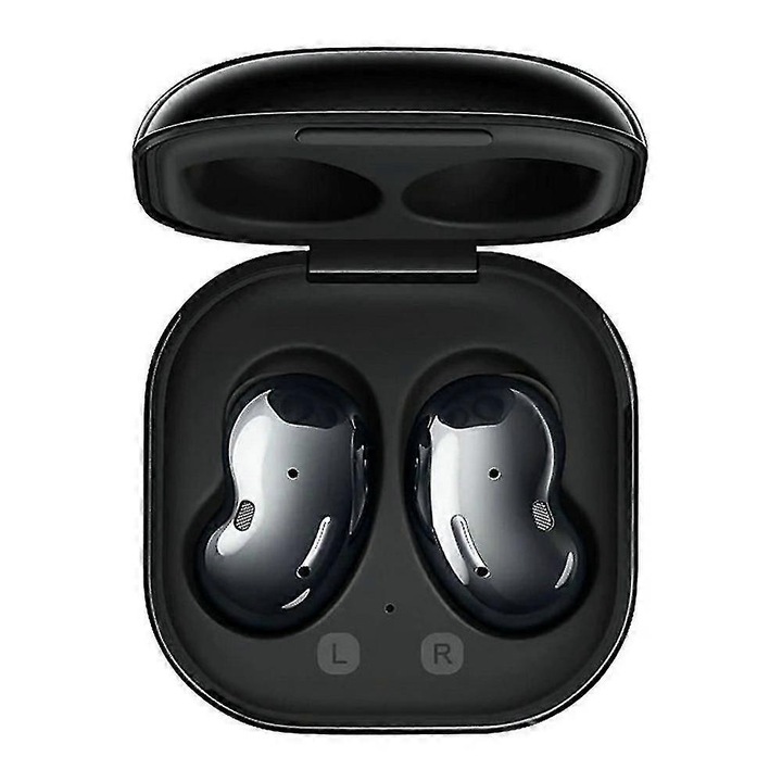 Vezeték nélküli TWS fülhallgató töltőtokkal Galaxy Buds Live-hoz, fekete, 50mA, 400mA