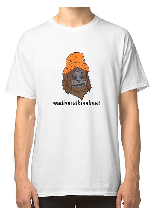 Férfi póló, fehér, 100% pamut, boxy szabás, professzionális nyomtatás