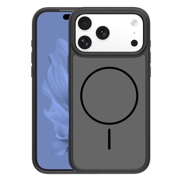 Husa Upzz® Frame Pentru iPhone 17 PRO, Compatibila MagSafe, Protectie Sporita, Aspect Matt, Negru