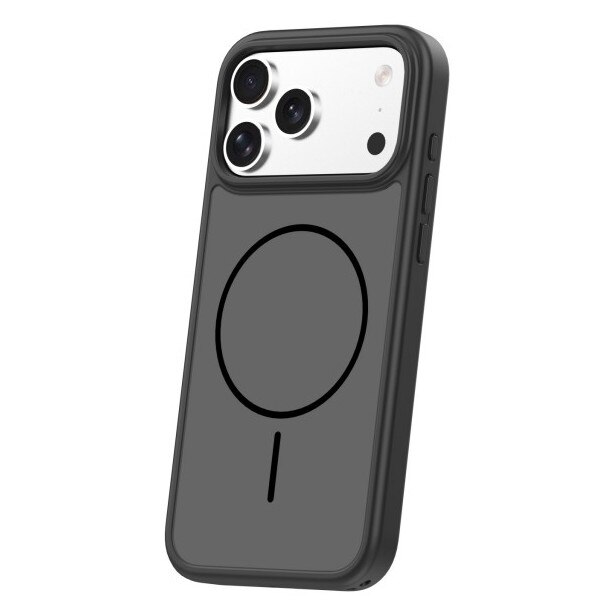 Husa Upzz® Frame Pentru iPhone 17 PRO, Compatibila MagSafe, Protectie Sporita, Aspect Matt, Negru