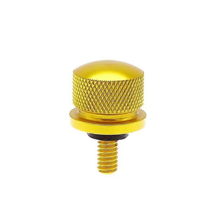 Surub de scaun pentru motocicleta, negru/silver/oro, aliaj de aluminiu, pentru Harley Davidson, 1 bucata