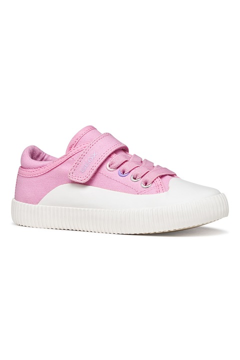 Geox, Tenisi low-cut cu velcro Tippeste, Roz