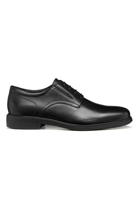 Geox, Pantofi derby de piele Dublin, Negru