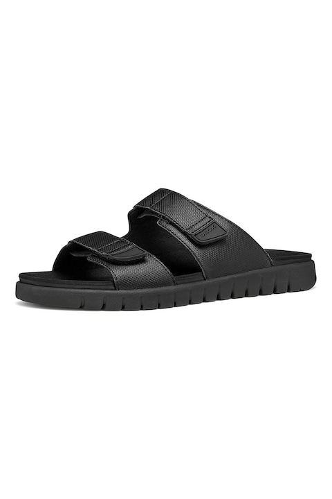 Geox, Papuci cu velcro, Negru