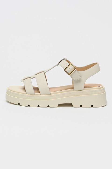 Geox, Adacter bőrszandál, Krémszín