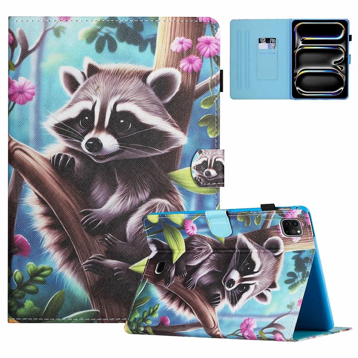 Husa tableta, suport, multicolor, 11 inch