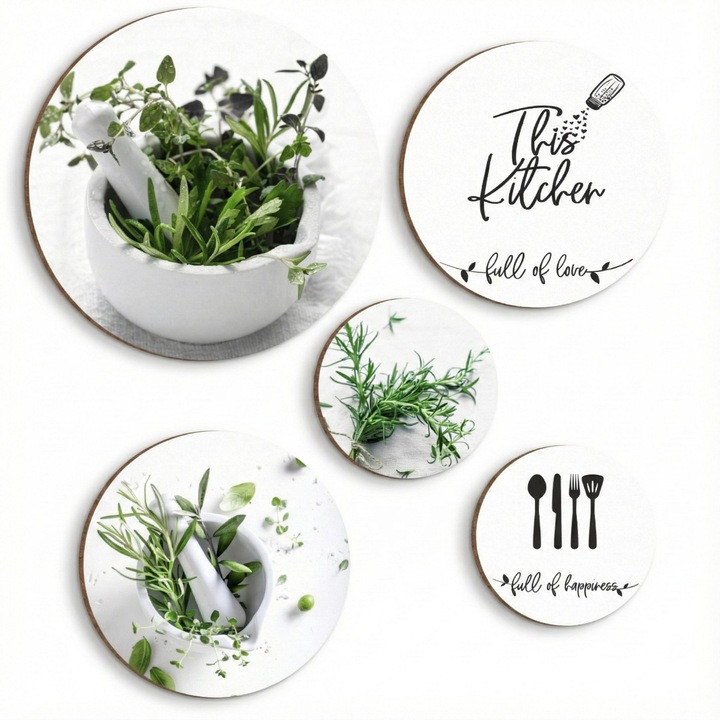 Decoratiuni de perete pentru bucatarie si sufragerie Ierburi Decoruri de perete