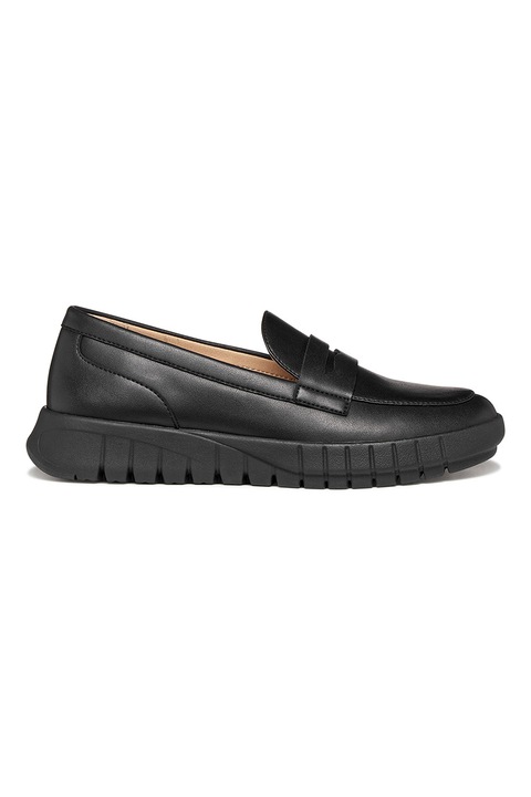 Geox, Pantofi loafer cu varf rotund, Negru