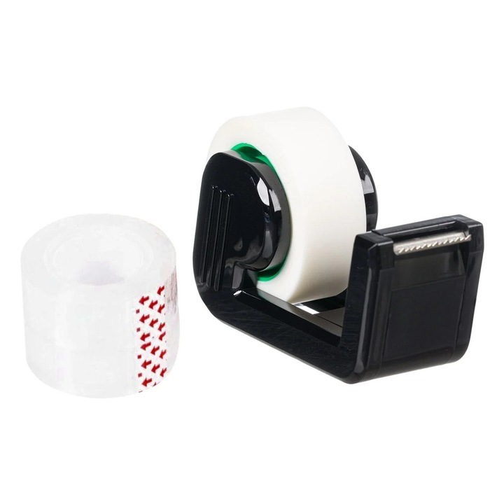 Suport Banda Adeziva Negru cu 4 Benzi 20m x 18mm