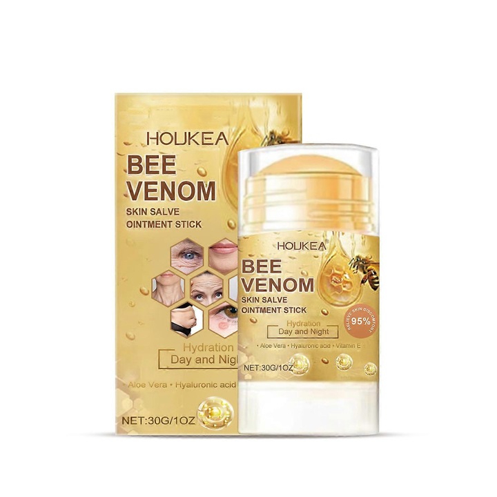 Méhméreg ápoló stift, Houkea, 2 db, kíméletes formula, érzékeny területekre, gyulladáscsökkentő, irritációmentes