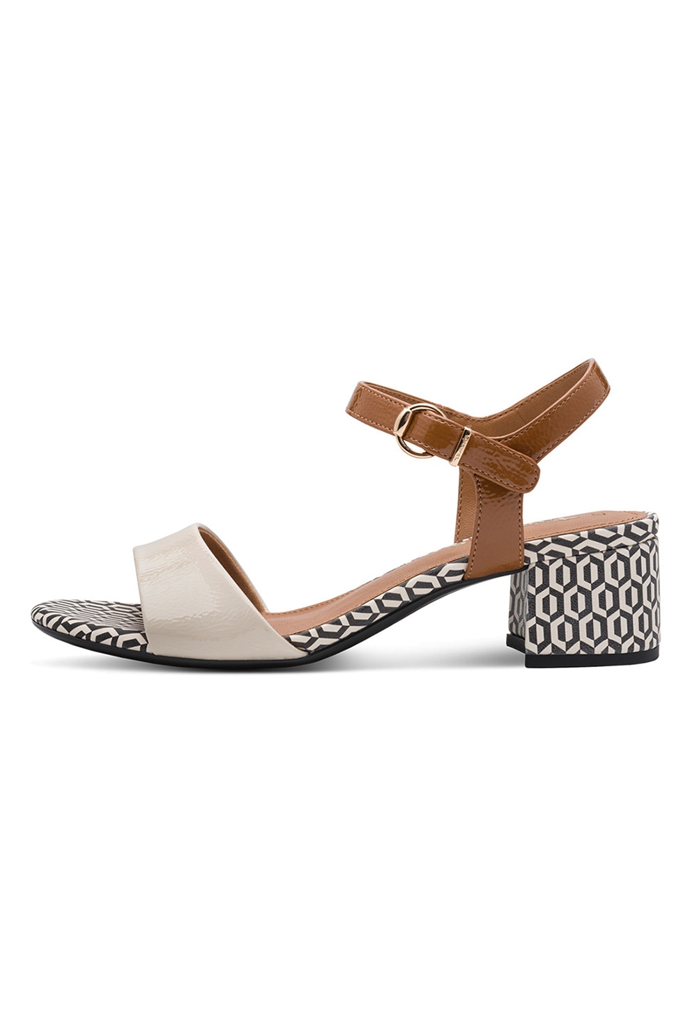 DOGO SHOES, Sandale din piele ecologica Abstract Outline, Negru