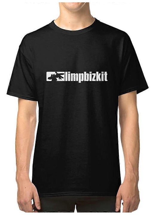 Férfi póló, fekete, 100% pamut, boxy szabás, professzionális nyomat