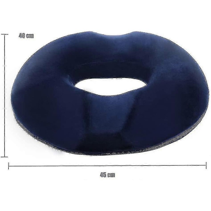 Perna ortopedica pentru hemoroizi, 16.5x15x2.5 in, culoare multicolor, set de perne