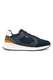 Geox, Pantofi sport Branthon low-cut cu insertii din piele ecologica, Albastru ultramarin, Portocaliu stins, Kaki, 42