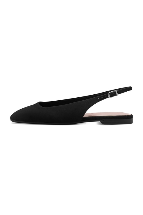 Tamaris, Balerini slingback cu varf rotund, Negru