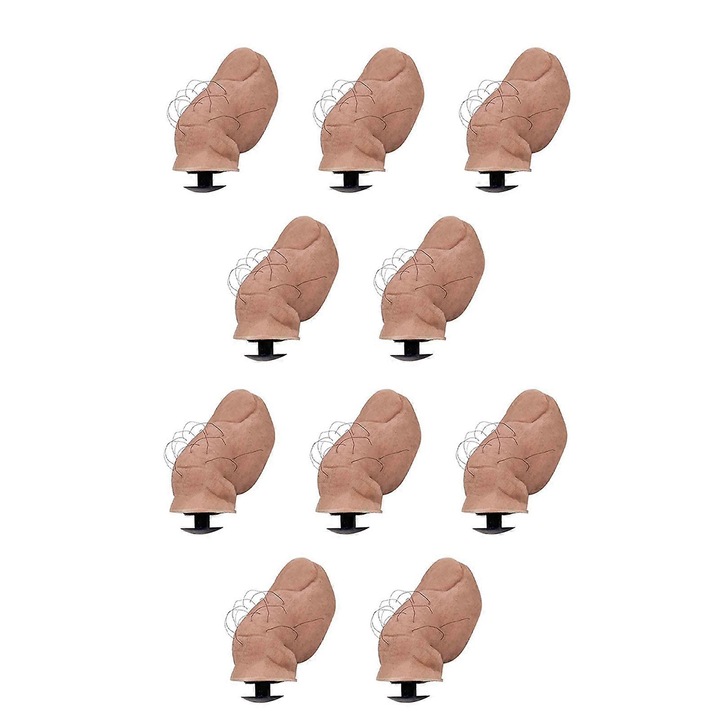 Cipő kiegészítő készlet, 10 darab, hüvelykujj design, gumi, 5cm