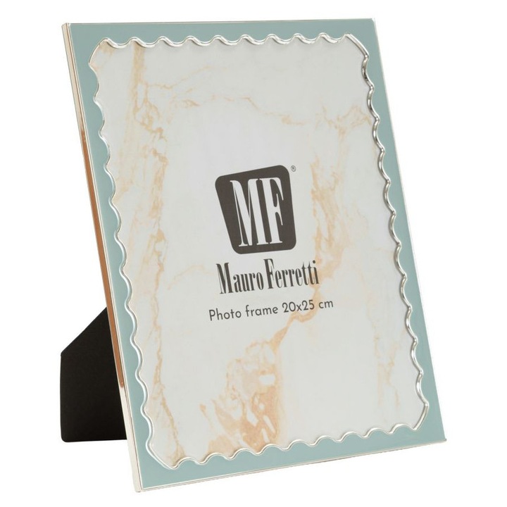 Rama foto juliette albastru deschis cm 22,7x1,3x27,6 (dimensiune interioara cm 20x25), albastru deschis/argentiu, 3.8 x 29.5 x 27.6