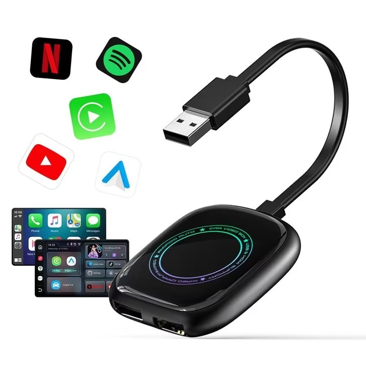 K*J様 AI Box HE Pro-Qualcomm A53 8GB RAM Modul auto AI Box Android, Wireless CarPlay & Android Auto, 4GB