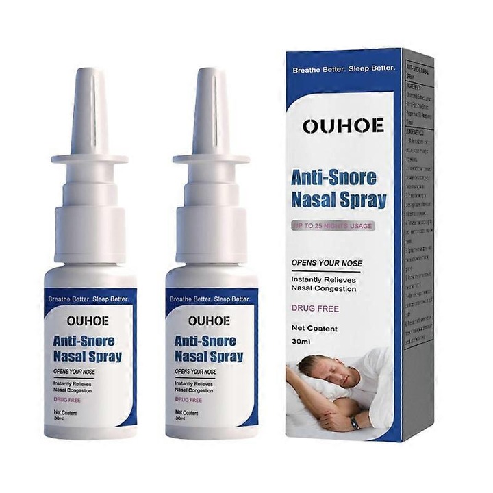 Set orrspray horkolás ellen, 30 ml, 2 darab, OUHOE