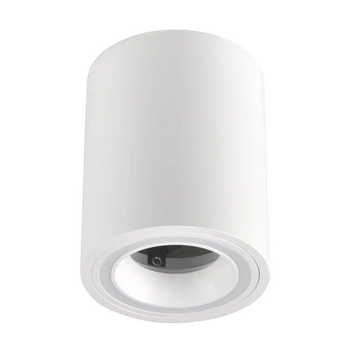 Spot aplicat Falco, 1 x GU10, 10 W, rotund, alb