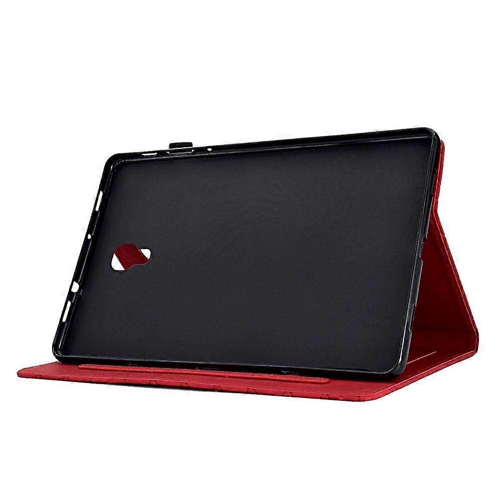 Husa tableta pentru Samsung Galaxy Tab A 10.5 (2018) T590 T595, protectie duala, culoare mov, cu slot pentru carduri
