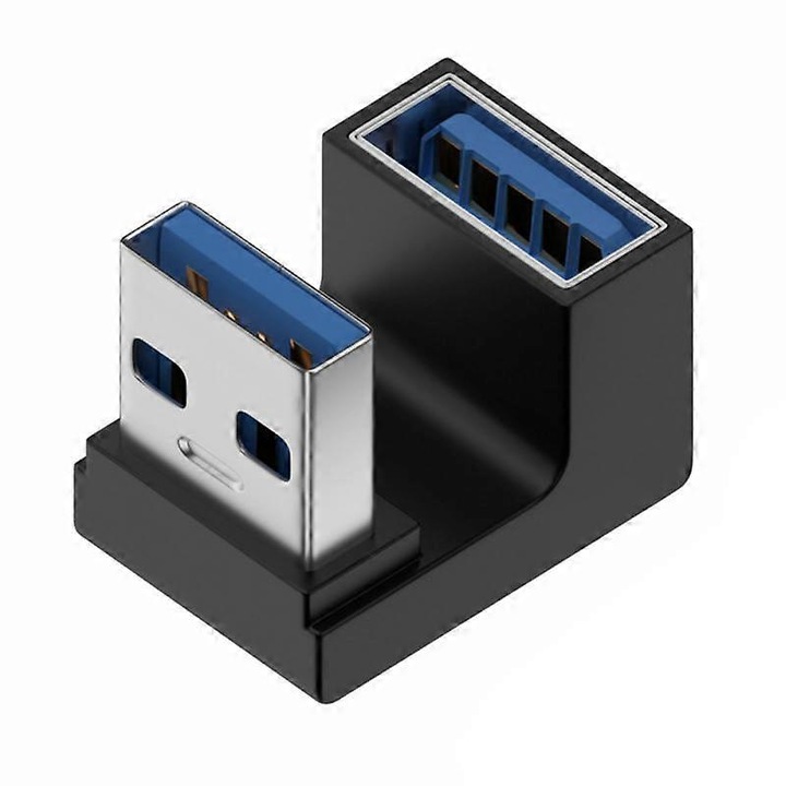 Адаптер USB женски към USB мъжки, 10Gbps, черен